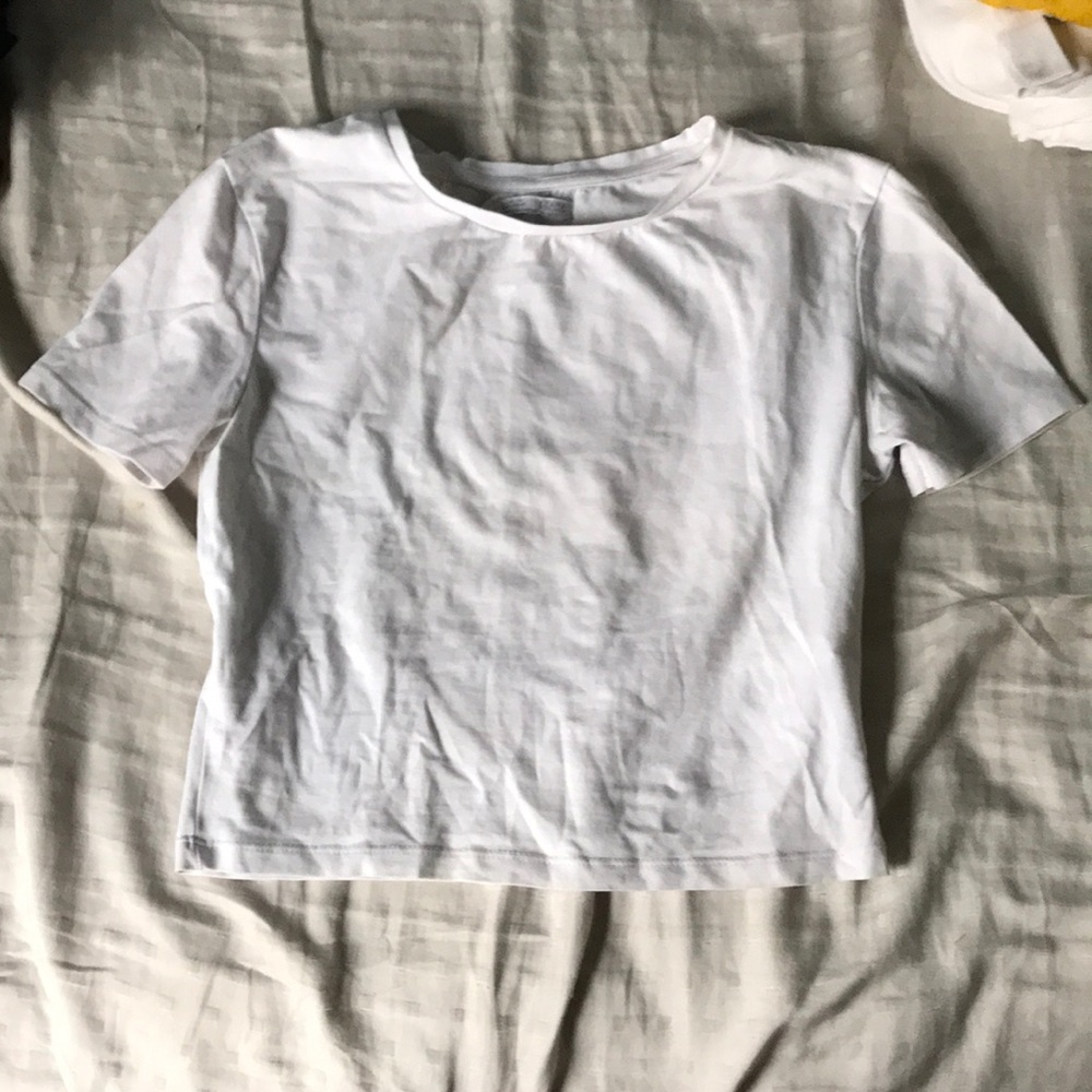 White crop top